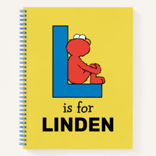 Elmo Alphabet   L Blue Notebook