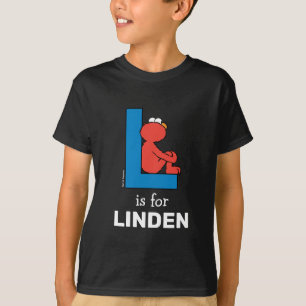 Elmo Alphabet   L Blue T-Shirt