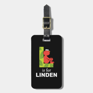 Elmo Alphabet   L Leaf Luggage Tag