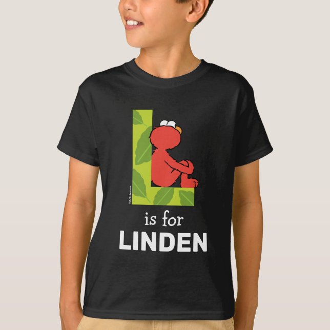 Elmo Alphabet | L Leaf T-Shirt (Front)