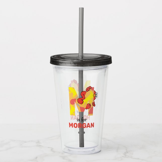 Elmo Alphabet | M Music Acrylic Tumbler (Front)
