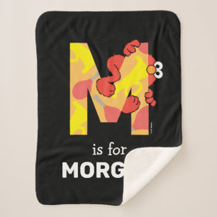 Elmo Alphabet   M Music Sherpa Blanket