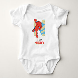 Elmo Alphabet   N Nuts Baby Bodysuit