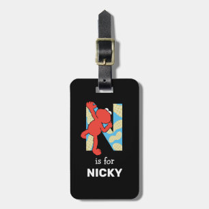 Elmo Alphabet   N Nuts Luggage Tag