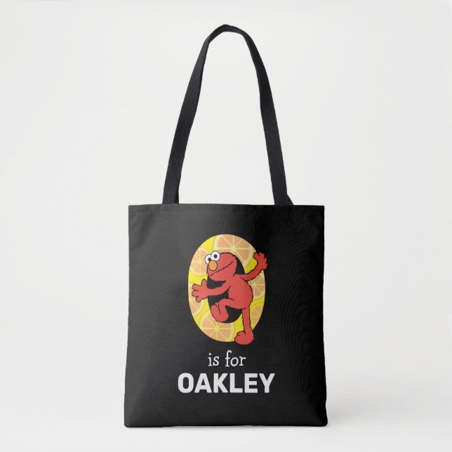 Elmo Alphabet | O Orange Tote Bag (Front)