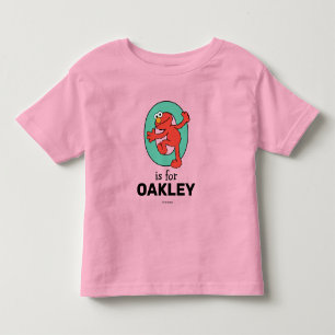 Elmo Alphabet   O Teal Toddler T-shirt