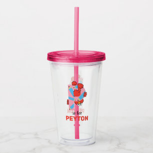 Elmo Alphabet   P Pencil Acrylic Tumbler