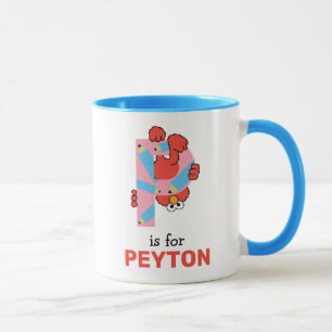 Elmo Alphabet   P Pencil Mug
