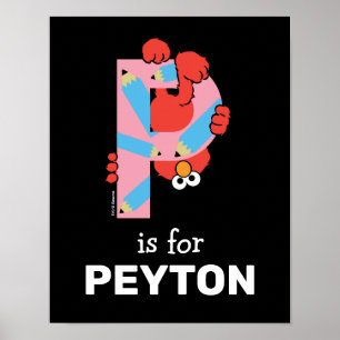 Elmo Alphabet   P Pencil Poster