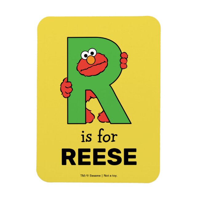 Elmo Alphabet | R Green Magnet (Vertical)