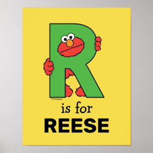 Elmo Alphabet   R Green Poster