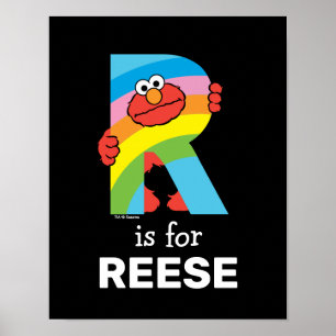 Elmo Alphabet   R Rainbow Poster