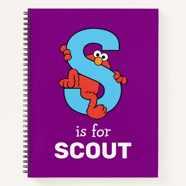 Elmo Alphabet | S Blue Notebook (Front)