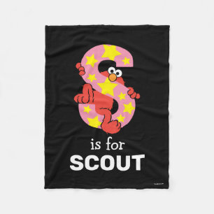 Elmo Alphabet   S Star Fleece Blanket