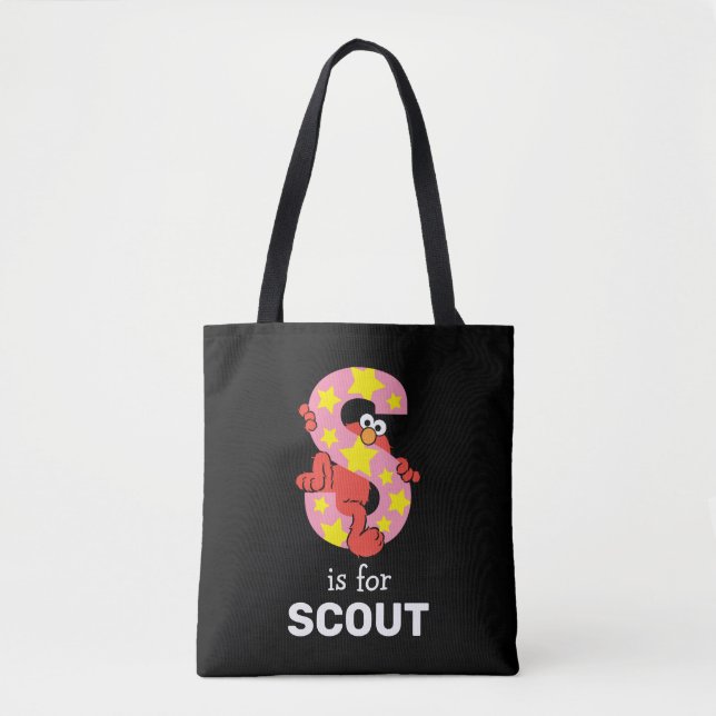 Elmo Alphabet | S Star Tote Bag (Front)