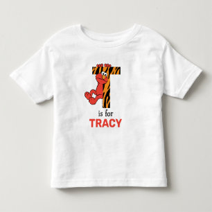 Elmo Alphabet   T Tiger Toddler T-shirt
