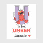 Elmo Alphabet | U Purple<br><div class="desc">This cute art features Elmo posing in all the letters of the alphabet. Personalize this cute Sesame Street design by adding your child's name.  © 2021 Sesame Workshop. www.sesamestreet.org</div>