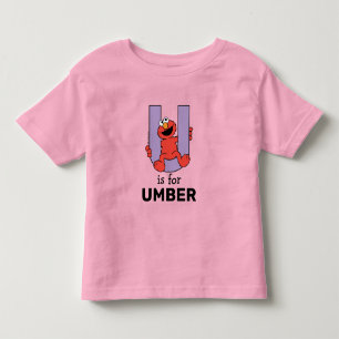 Elmo Alphabet U Purple Toddler T-shirt