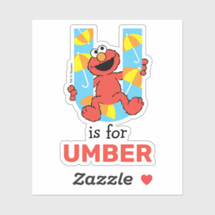 Elmo Alphabet U Umbrella