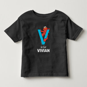 Elmo Alphabet V Blue Toddler T-shirt