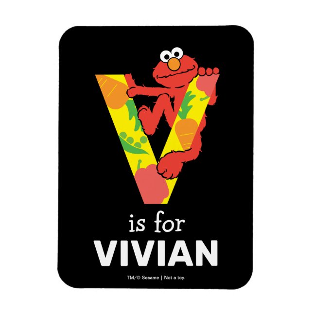 Elmo Alphabet | V Vegetable Magnet (Vertical)