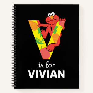 Elmo Alphabet V Vegetable Notebook