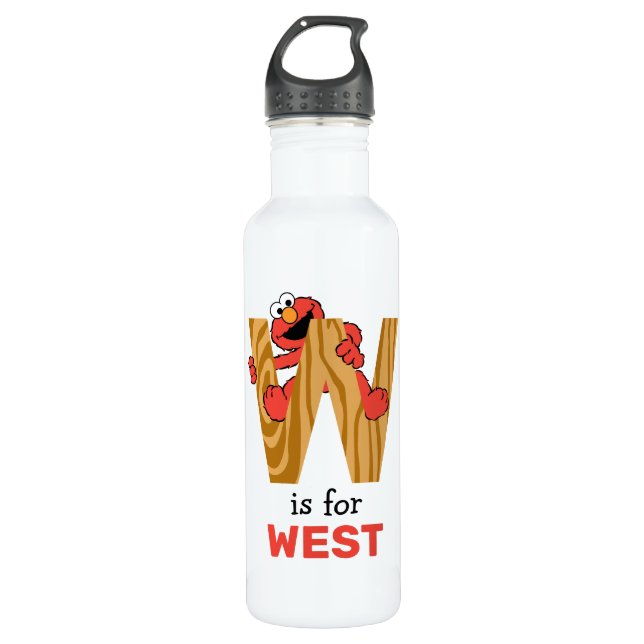 Elmo Alphabet | W Wood 710 Ml Water Bottle (Front)