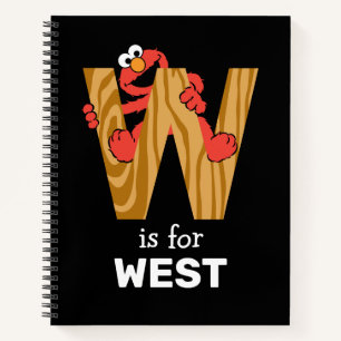 Elmo Alphabet   W Wood Notebook