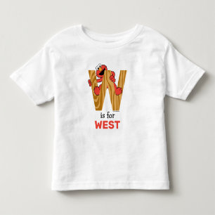 Elmo Alphabet W Wood Toddler T-shirt