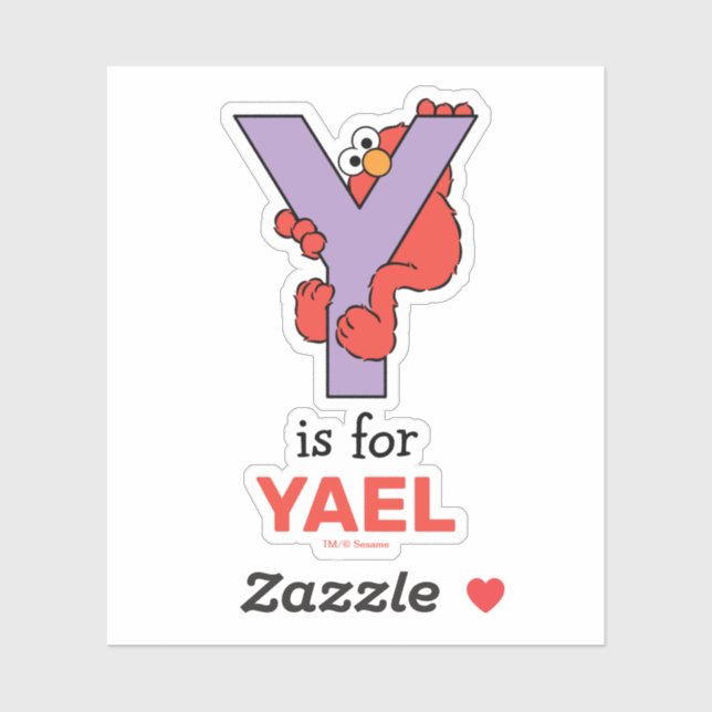 Elmo Alphabet | Y Purple (Sheet)