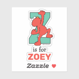Elmo Alphabet   Z Teal