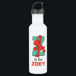 Elmo Alphabet | Z Teal 710 Ml Water Bottle<br><div class="desc">This cute art features Elmo posing in all the letters of the alphabet. Personalize this cute Sesame Street design by adding your child's name.  © 2021 Sesame Workshop. www.sesamestreet.org</div>