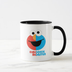 Elmo and Cookie Half Face Mug