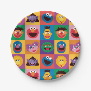 Elmo and Friends Wrapping Paper Plate