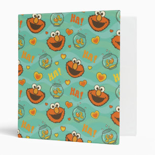 Elmo and Goldfish Pattern Binder
