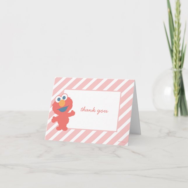 Elmo Baby Shower Thank You Card (Front)