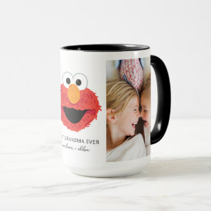 Elmo Big Face Best Grandma - Photo Mug