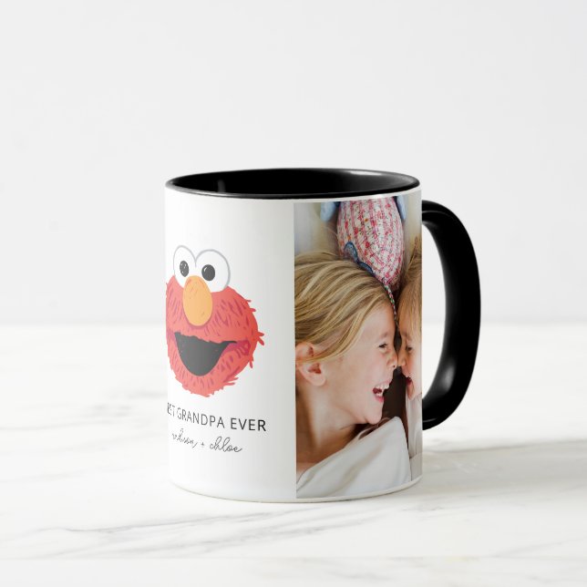 Elmo Big Face | Best Grandpa - Photo Mug (Front Right)