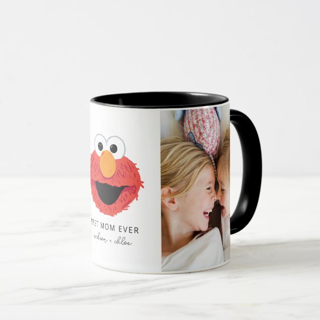 Elmo Big Face | Best Mom - Photo Mug (Front Right)