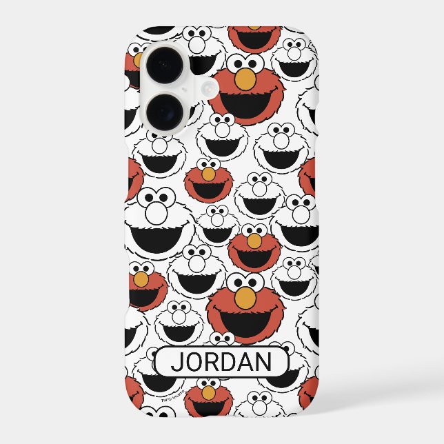 Elmo Color Pop Face Pattern (Verso)