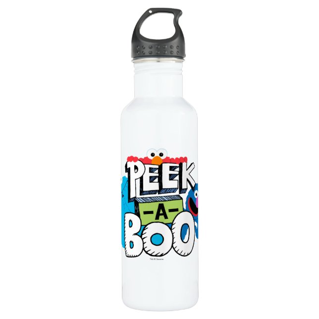 Elmo, Cookie & Grover | Peek-a-Boo 710 Ml Water Bottle (Front)