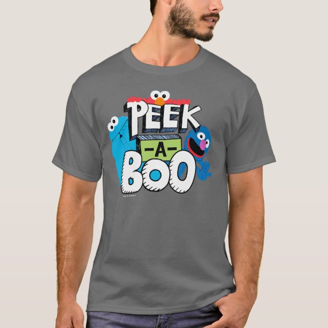 Elmo, Cookie & Grover | Peek-a-Boo T-Shirt (Front)