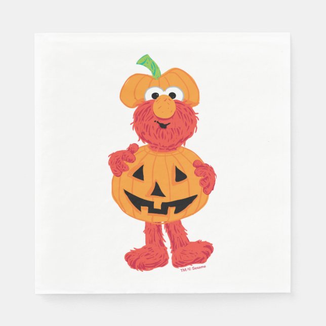 Elmo | Cute as a Pumpkin Napkin (Front)