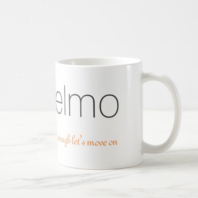 Elmo et tasse assez | de logo nous ont laissés (Droite)