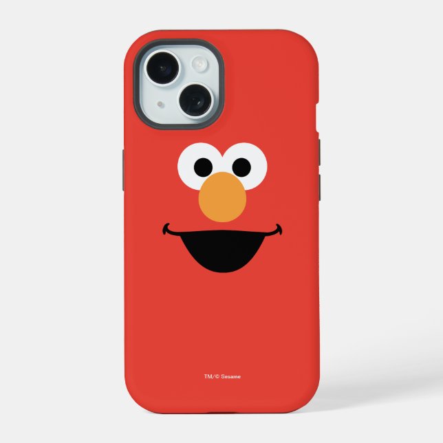 Elmo Face Art iPhone 15 Case (Back)