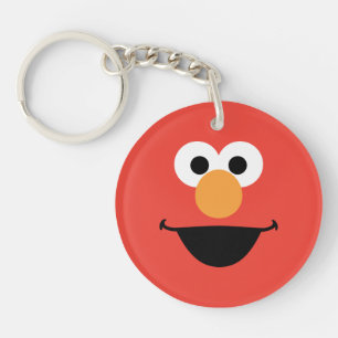 Elmo Face Art Keychain