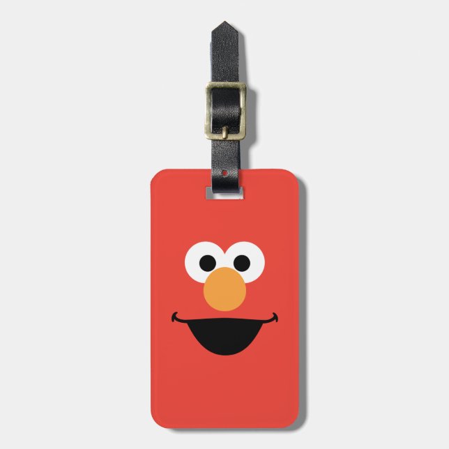 Elmo Face Art Luggage Tag (Front Vertical)