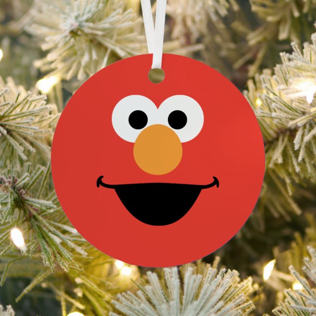 Elmo Face Art Metal Ornament (Insitu)