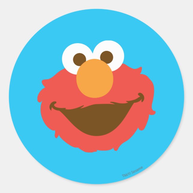 Elmo Face Classic Round Sticker (Front)