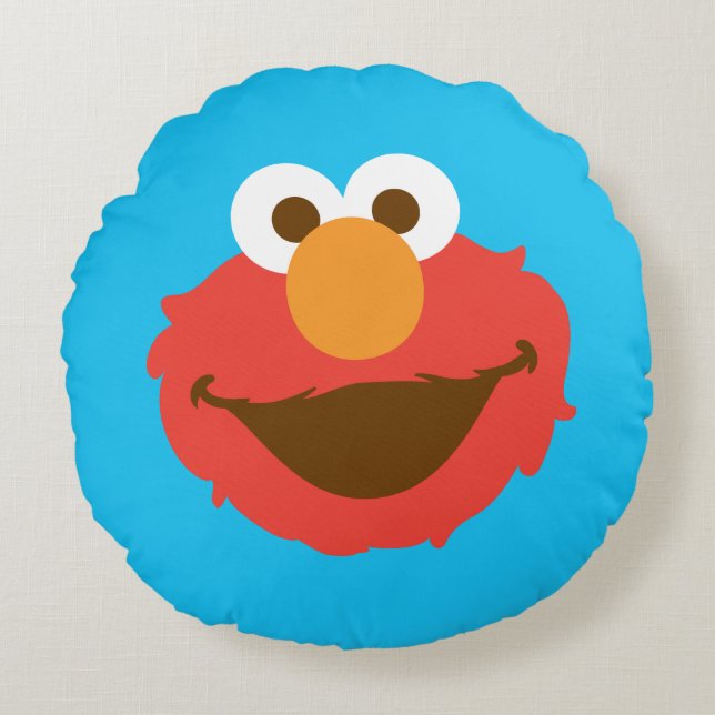 Elmo Face Round Pillow (Front)